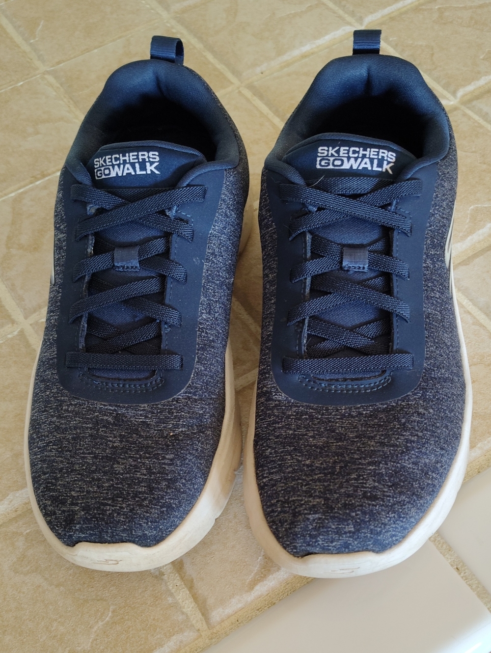 Skechers Go Walk, Size 7.5, navy